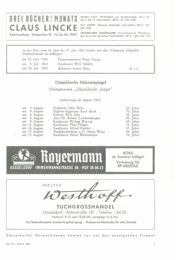 das Tor 08/1963