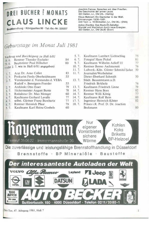 das Tor 07/1981