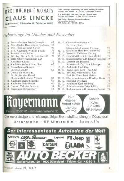 das Tor 10/1981