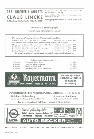 das Tor 08/1971